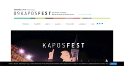 Desktop Screenshot of kaposfest.hu