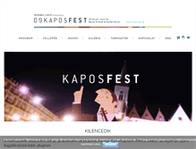 Tablet Screenshot of kaposfest.hu